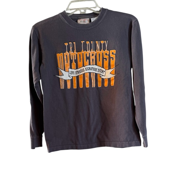 Levi's Other - Levi's Kids Gray and Orange Motocross Long Sleeve Shirt